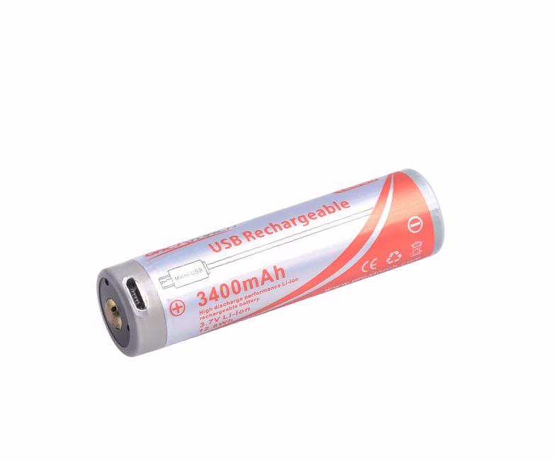Orca Torch 18650 3400mAh met usb