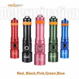 Orca Torch D710 oplaadbare duiklamp 3000lm nu AKTIE met gratis 2e accu