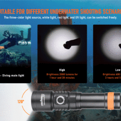 Orcatorch D710V foto video duiklamp - Afbeelding 6