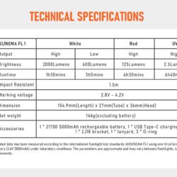 Orcatorch D710V foto video duiklamp - Afbeelding 7