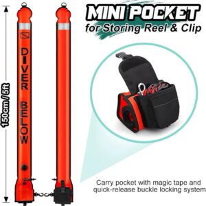 ScubaXL deco bouy met opbergtas voor reel