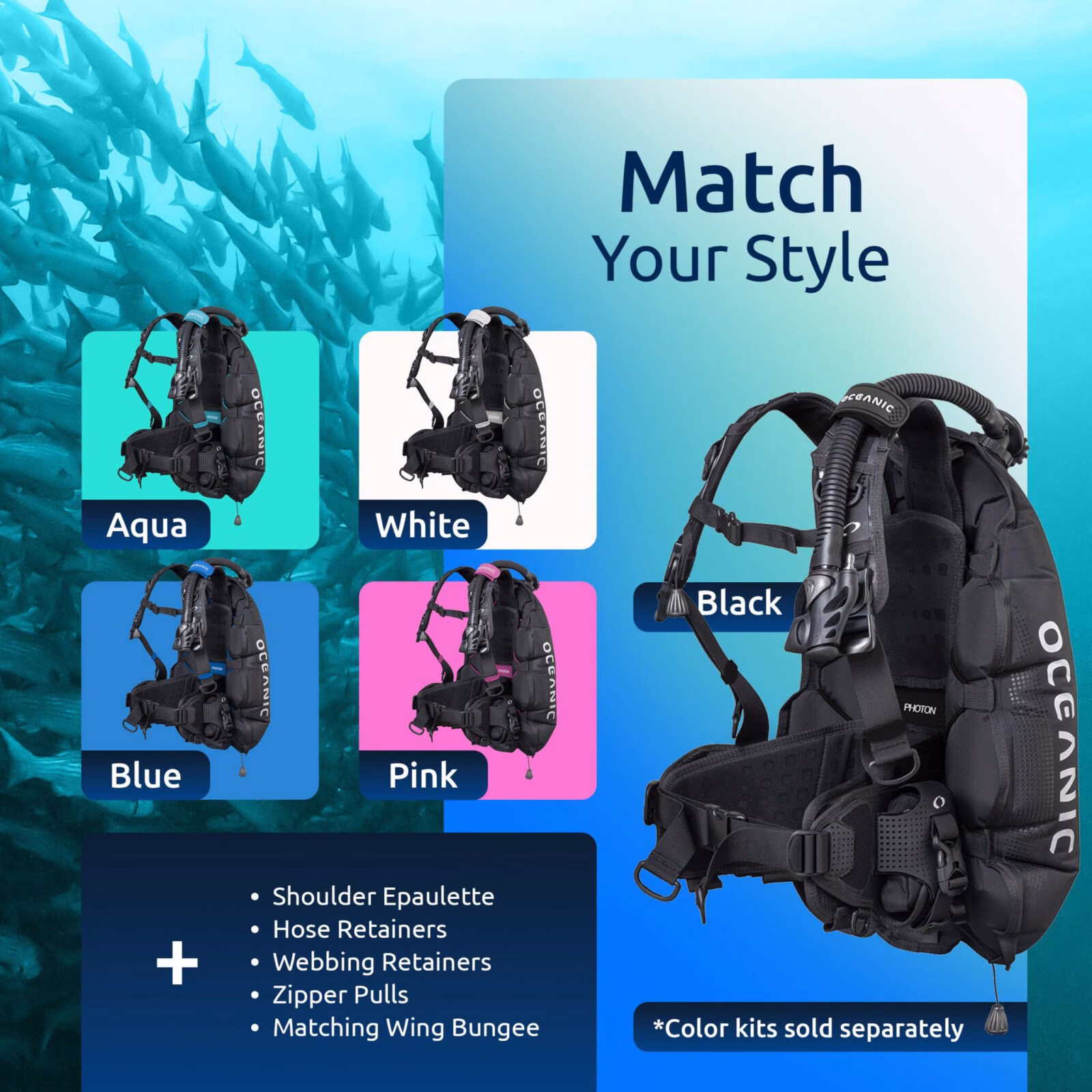 Oceanic Photon Air BCD trimvest - Afbeelding 6