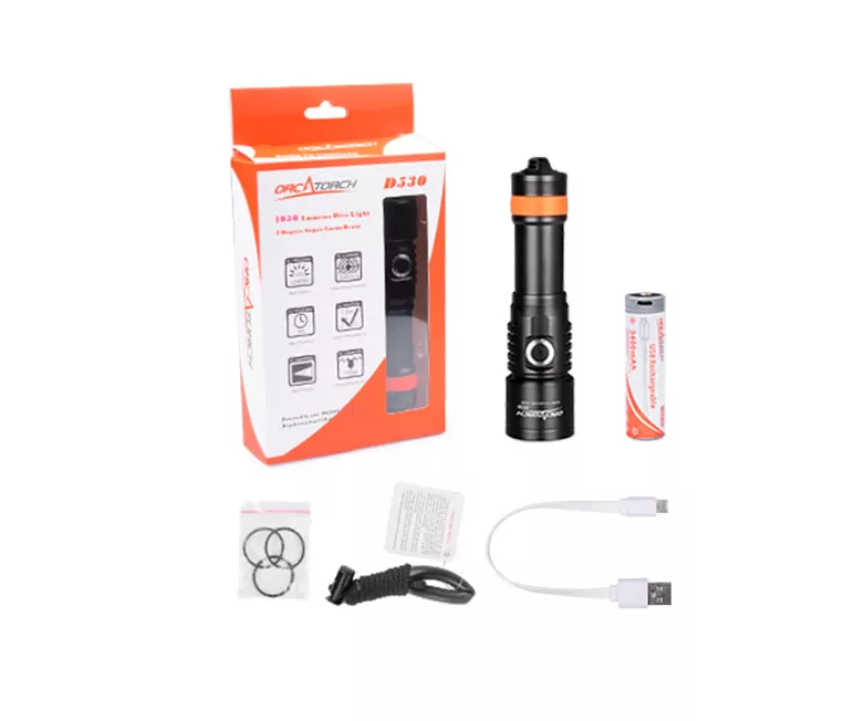 Orca Torch D530 oplaadbare duiklamp-4931