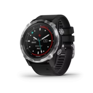 Garmin Descent™ Mk2, zwart roestvrij staal met zwarte band