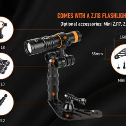 Orcatorch D710V foto video duiklamp - Afbeelding 5