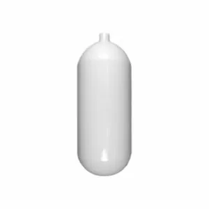 Duikfles Cylinder kaal wit